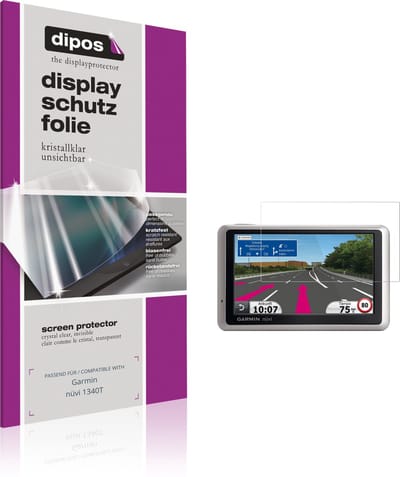 dipos – 2x Beschermfolie geschikt voor Garmin nüvi 1340T | Krasbestendige & heldere Screenprotector Ultra-Thin