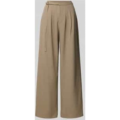 Wide fit broek met riem Model 'CASO'