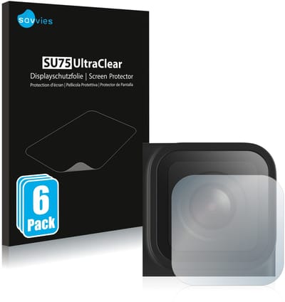 Savvies - Screenprotector voor GoPro Hero 9 Black (Lens) - Folie Beschermfolie transparant 6 Stuks