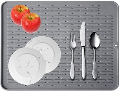 Dailygoods- Afwasmat Antislip - Multifunctionele Droogmat - Hittebestendig - Siliconen - 45 x 40 cm - Zacht en Duurzaam