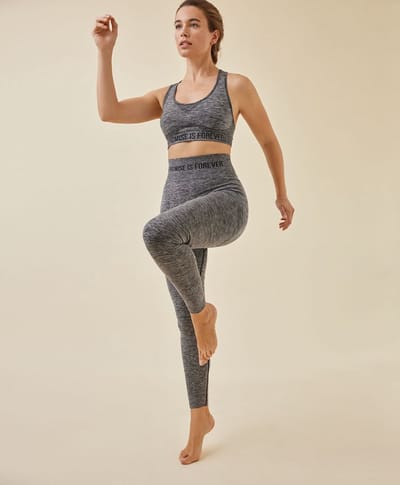 Promise - Sport Legging Zwart - maat XS/S - Grijs/Zwart