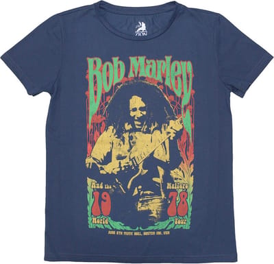 Bob Marley - 1978 Dames T-shirt - S - Blauw