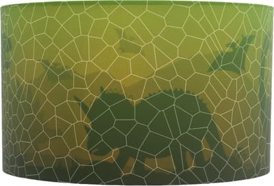 Olucia - DINO - Kinder Slaapkamer Plafondlamp - Groen - Geschikt voor Kinderkamer/Babykamer/Tienerkamer - Vorm: Cilinder