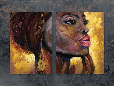 TMK ArtDeko Serie - Glazen Beschermplaat - 75x52 cm - Vrouwmotief - Veilig en Hygiënisch
