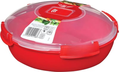 GTB® Magnetron Bord - Magnetron Bakjes met Deksel - Magnetron Bord met Deksel - Transparant - 24cm x 24cm x 2cm
