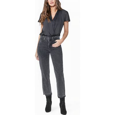 PAIGE Sarah Straight Ankle Undne Hem Priscilla Destructed Größe: W25 | Straight Jeans Outlet | Damen