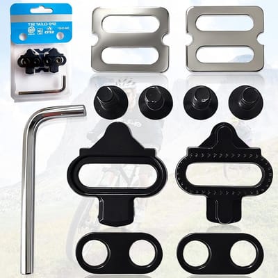 2 Stuks Mountainbike Cleats, Fietspedalen Cleats, SPD Plaat voor Mountainbikes, Geschikt voor Binnen en Lange Afstanden Buiten