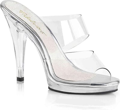 Fabulicious - FLAIR402 Muiltjes met hak - US 11 - 41 Shoes - Transparant