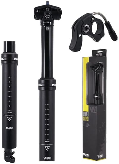 Wag Internal Cable 100 Mm Dropper Zadelpen Zwart 361 mm / 30.9 mm