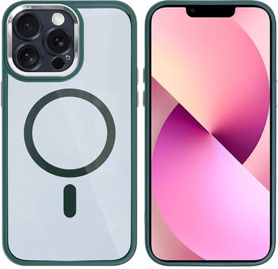 Rixus Classic 04 Case With MagSafe For iPhone 12 Pro Dark Green