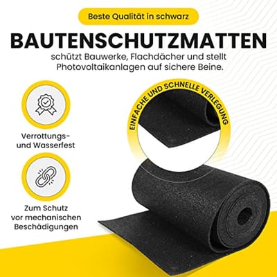 Bouwbeschermingsmat van rubbergranulaat 3 mm 200 x 10 m - Krachtige Bescherming voor uw Bouwprojecten