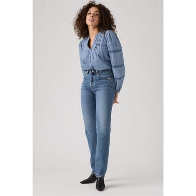 Levi's 501® ® Original Jeans Med Indigo Maat: W24L30 | Straight Jeans Outlet | Dames | Blauw