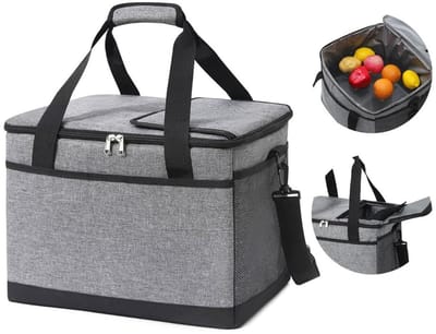 Koeltas 35 Liter - Geïsoleerde Lunchtas - Waterdicht Oxford - Grijs