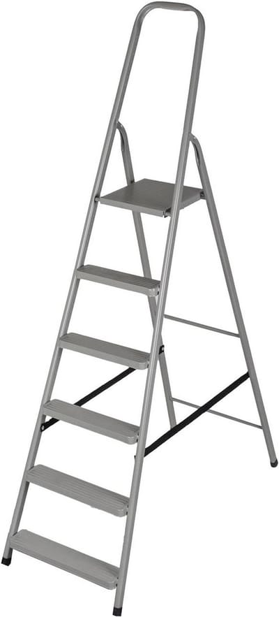 Stevige 6-treden Huishoudtrap met Werkhoogte van 3.2 Meter