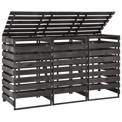 vidaXL - Containerberging - driedubbel - 210x75x121 - cm - geverfd - grenenhout