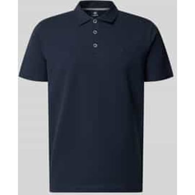 LERROS Poloshirt van zachte seersucker-kwaliteit met borstzak , Maat: S , Kleur: CLASSIC NAVY , 97% katoen, 3% elastaan
