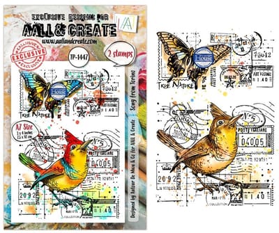 Aall & Create clearstamps A7 - Song from torino