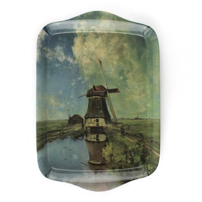 Dienblaadje Mini, 21 x 14 cm, In de maand Juli, molen, P.J.C. Gabriel
