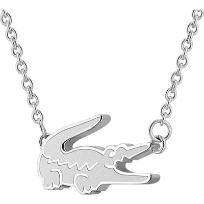 Lacoste - 2040046 - Armband - Dames - zilver - 16,5cm - CROCODILE