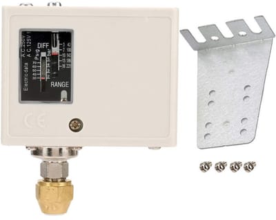 Drukregelaar - Elektronische Drukschakelaar - Voor Airconditioning en Koelsystemen - Staal - Drukschakelaar - Geschikt voor Vrije Me