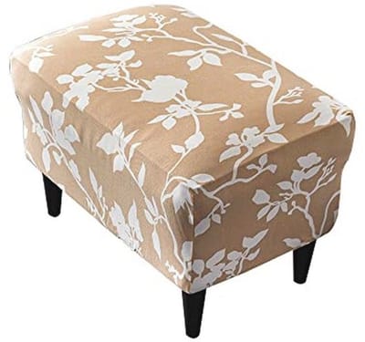 Rechthoekige Poefhoes Polyester Spandex 60x40 cm met Elastische Onderkant voor Volledige Bescherming