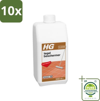 10 x HG Tegelbeschermer 1 liter - Grootverpakking - Tegelbeschermer - Vloertegel Bescherming - Anti-kras - Anti-slijt - Zijdeglans