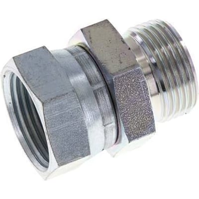 G 1'' F/M Verzinkt Stalen Neusstuk 150 Bar - Hydrauliek - FL2S-FM-EZ-100G-I