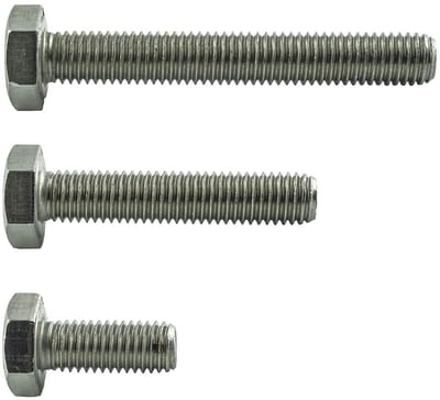 Zeskantschroeven met draad - Machineschroeven bouten - Metaalverbindingen maken - Volledig schroefdraad - M10 x 100 mm - Roestvrij staal