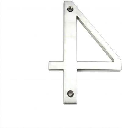 Huisnummer Metaal - Adres Cijfer - Deur Decoratie - Waterdicht Roestbestendig - 101 mm - Zilver