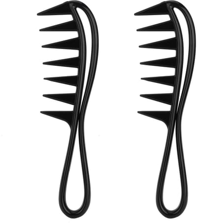 Dailygoods- Haaienkam Duurzaam - Brede Tanden - Massage-effect - Geschikt voor Alle Haartypes - Sterk en Schokbestendig - Gladde Tanden - Kam