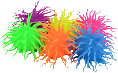 Spike Fluffy Bal met Licht, Ø 12cm