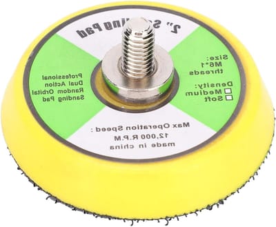 Sanding pad 50 mm voor lucht schuurmachine, lichtgewicht schuurplaat, duurzaam en eenvoudig in gebruik, ideaal voor hout en metaalbewerking