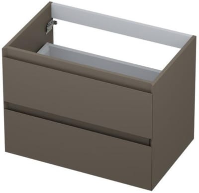 INK - Onderkast 2 Laden Greeploos Gelakt - 700x450x520 Mm - Mat Taupe