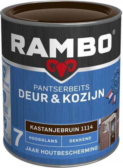Rambo Pantserbeits Deur & Kozijn Dekkend - 2.25L - Kastanjebruin
