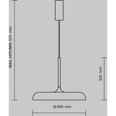 Maytoni LED hanglamp Gerhard, Ø 40 cm, grijs, metaal