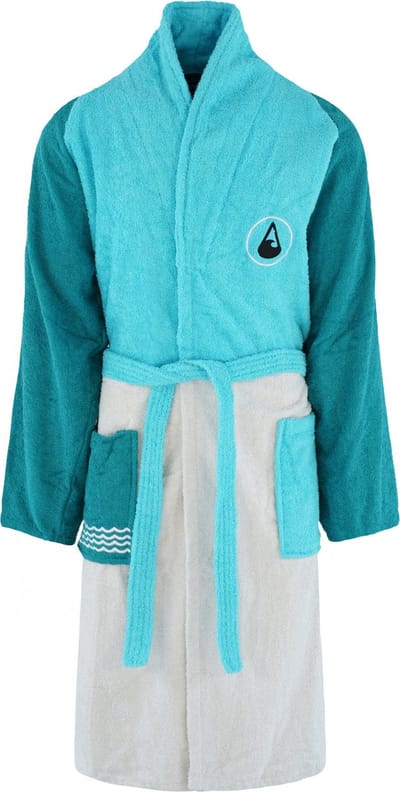 Badjas - Unisex - Wave Hawaii - Tres - Katoen - Maat L - 100% katoen gecertificeerd volgens Oeko Tex Standard 100, vrij van schadelijke stoffen