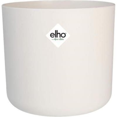 Elho B.for Soft Rond 35 - Bloempot voor Binnen - 100% Gerecycled Plastic - Ø 34.5 x H 32.3 cm - Wit