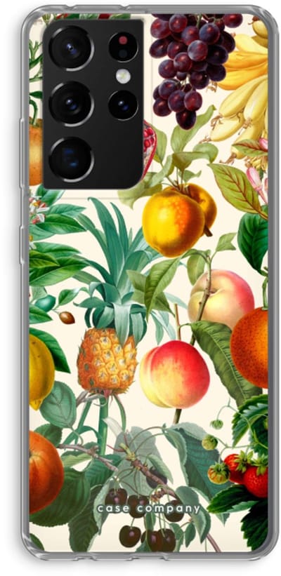 Case Company® - Hoesje geschikt voor Samsung Galaxy S21 Ultra hoesje - Classic Flora - Soft Cover Telefoonhoesje - Bescherming aan alle Kanten en Schermrand