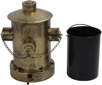 Dailygoods- Prullenbak grote capaciteit - Prullenbak met binnenemmer - Retro prullenbak - Smeedijzeren prullenbak - Prullenbak voor kantoor - Elegante uitstraling - Vuilnisbak
