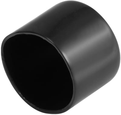 JHUBERS- Rubberen Eindkap 42 mm ID - 8 Stuks - Zachte Rubber/Elastische Hoezen - Draadbeschermers - Flexibele Schroefdoppen - Zwarte Vinyl Afdekkingen - Draadkap