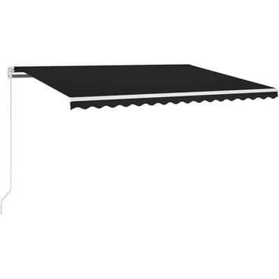 vidaXL - Luifel - automatisch - met - LED - en - windsensor - 450x300 - cm - antraciet