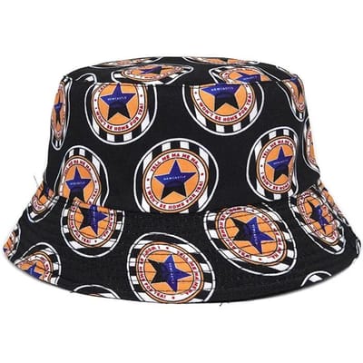 Mode Unisex Vissershoed Zomer Dubbelzijdig Bedrukte Dameshoeden Buiten Zonneklep Mannen Panama Vissershoeden M 56-58cm gray