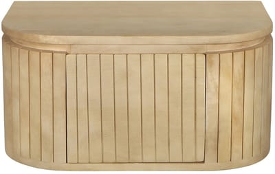 Giga Meubel Nachtkastje Merel - Zwevend Naturel Hout - 55x35x26cm