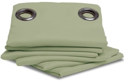 MOONDREAM LumenControl™ Verduisteringsgordijn | Licht+zonwering | EU-fabricaat | Oogjes | Groen MC540 | 140B x 260L cm
