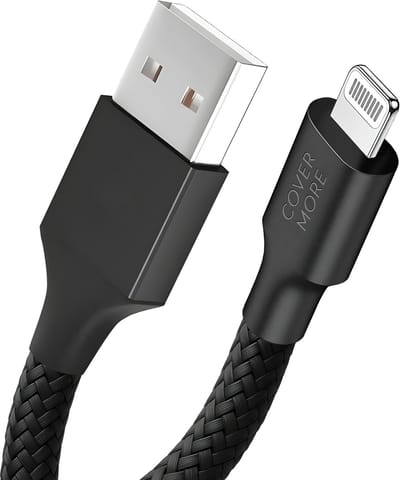 Usb oplaadkabel geschikt voor iPhone 14 13 12 11 x 8 7 plus pro max - Usb A naar Lightning - Oplader kabel - Stevig - 1 meter - Zwart