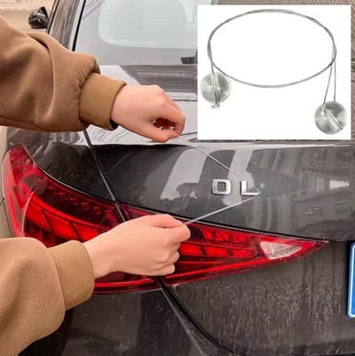 TLVX Sterke Auto Embleem Verwijderdraad / Gemakkelijk Emblemen kofferklep Verwijderen / Logo Deur Verwijder Set / Badge Remover / Veilig en krasvrij verwijderen van uw auto embleem