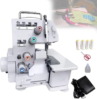 Overlockmachine - Naaimachine - Naden Afwerken - 3 Of 4 Draden - 31 X 31 X 31 Cm - Wit
