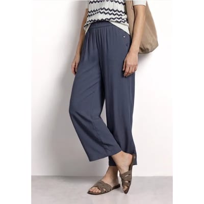 Broek met High Waist en Wide Leg pijpen in een Loose Fit pasvorm