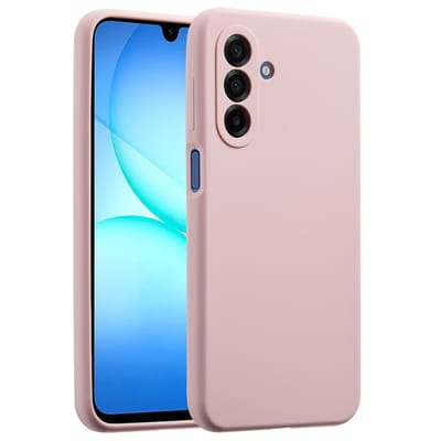 Accezz Hoesje - Geschikt voor Samsung Galaxy A17 (5G) / A17 (4G) - Liquid Silicone Backcover - Roze