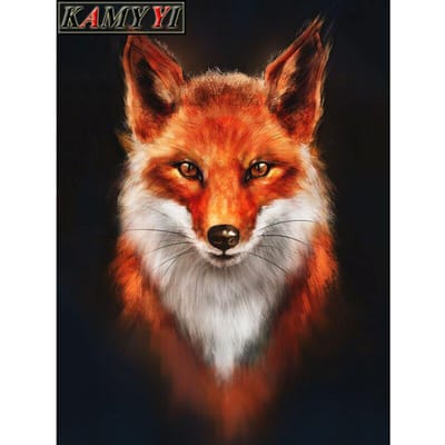 Volledige boor diamant 5D DIY diamant schilderij  Mooie rode vos  dier diamant borduurwerk 20X30CM